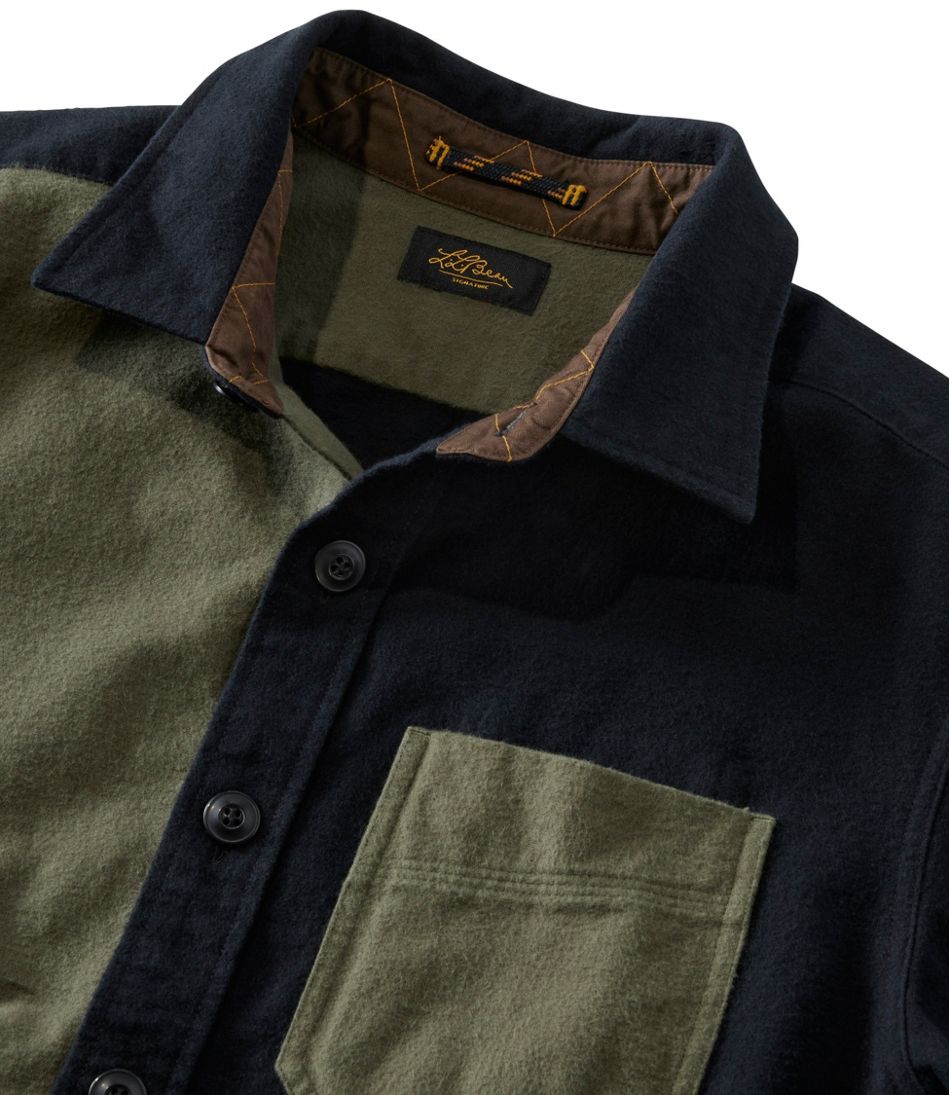 L.L.BeanMen's Signature 1933 Chamois Cloth Shirt, Slim Fit, Mixed Media