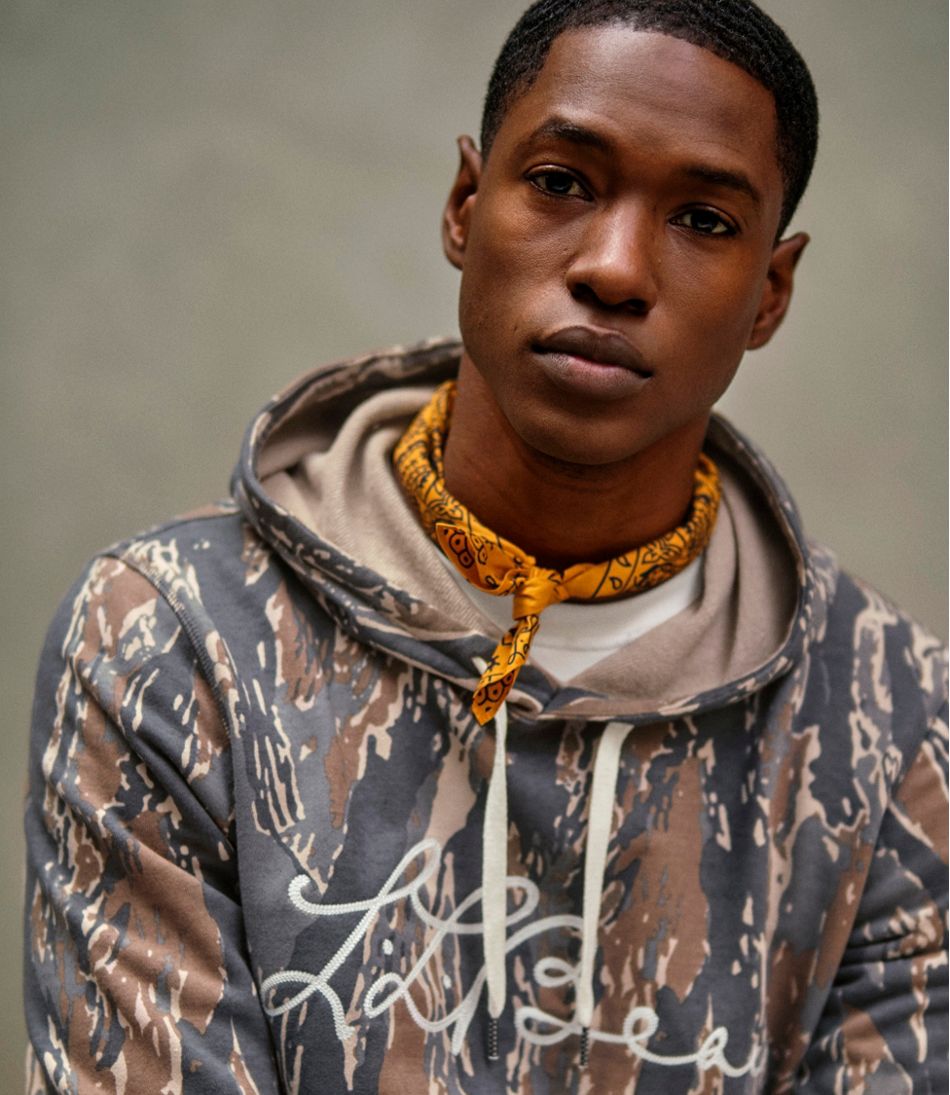 L.L.BeanMen's Signature Camp Hoodie Sweatshirt, Print