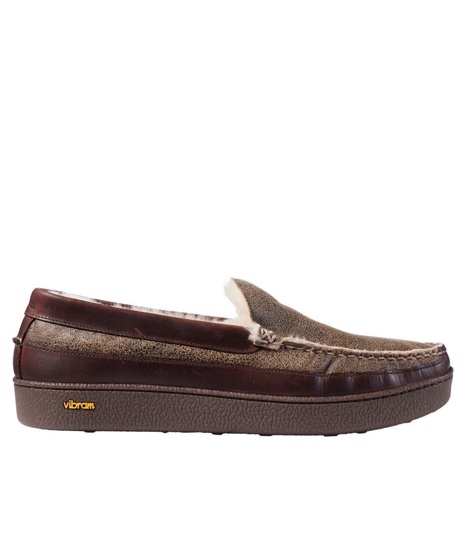 L.L.BeanMen's Lodge Moc Vibram® Slippers, Shearling