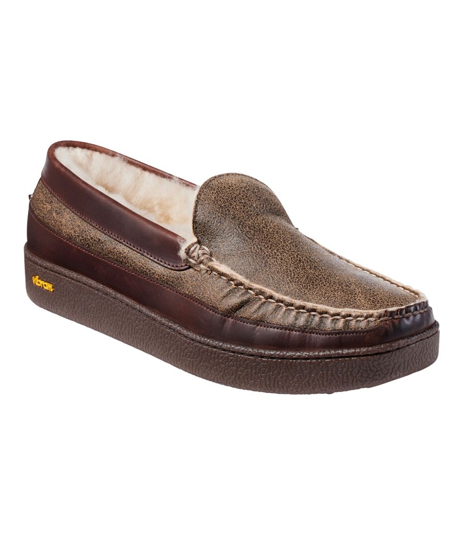 L.L.BeanMen's Lodge Moc Vibram® Slippers, Shearling