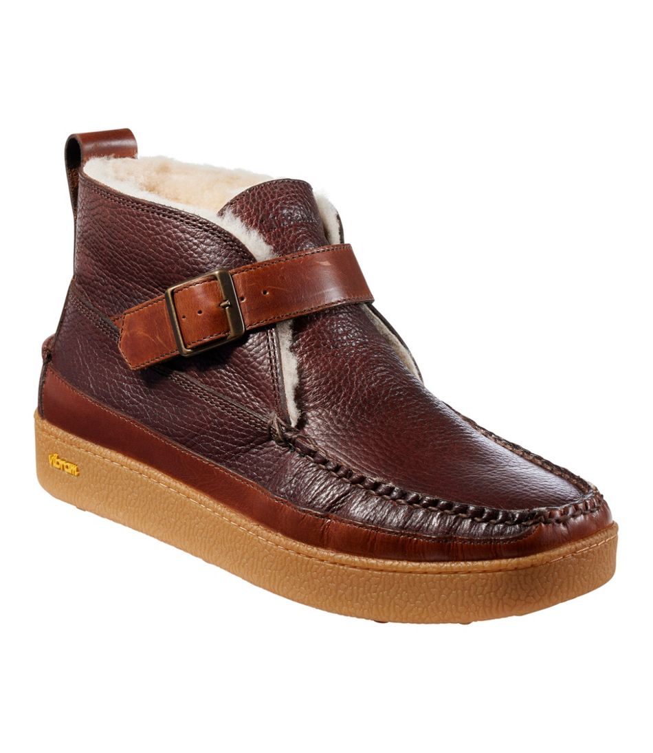 L.L.BeanMen's Lodge Moc Vibram® Buckle Boots, Shearling