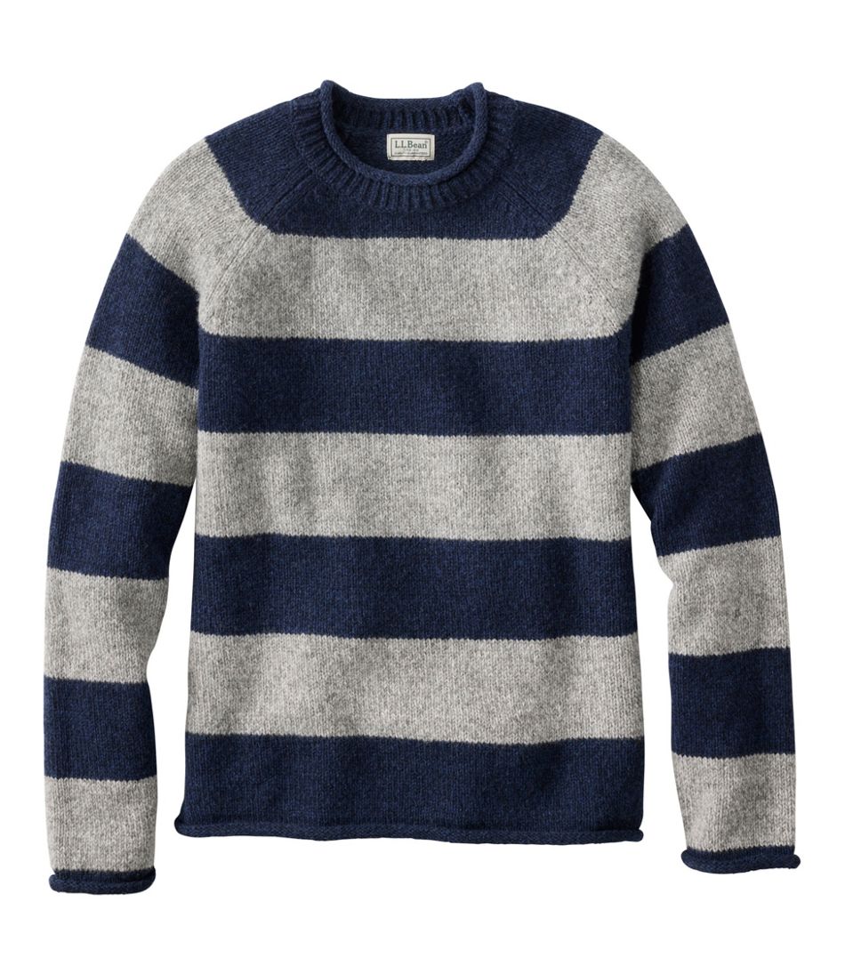 L.L.BeanMen's Bean's Classic Ragg Wool Sweater, Rollneck, Stripe