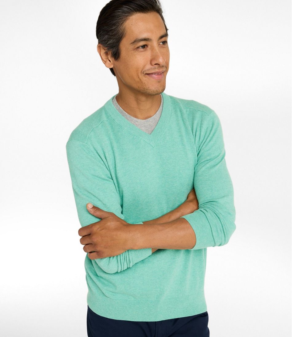 L.L.BeanMen's All Seasons Cotton Blend Sweater, V-Neck