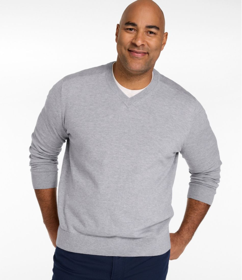 L.L.BeanMen's All Seasons Cotton Blend Sweater, V-Neck