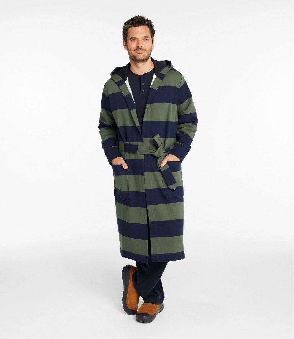 L.L.BeanMen's Mariner Sweatshirt Robe, Stripe