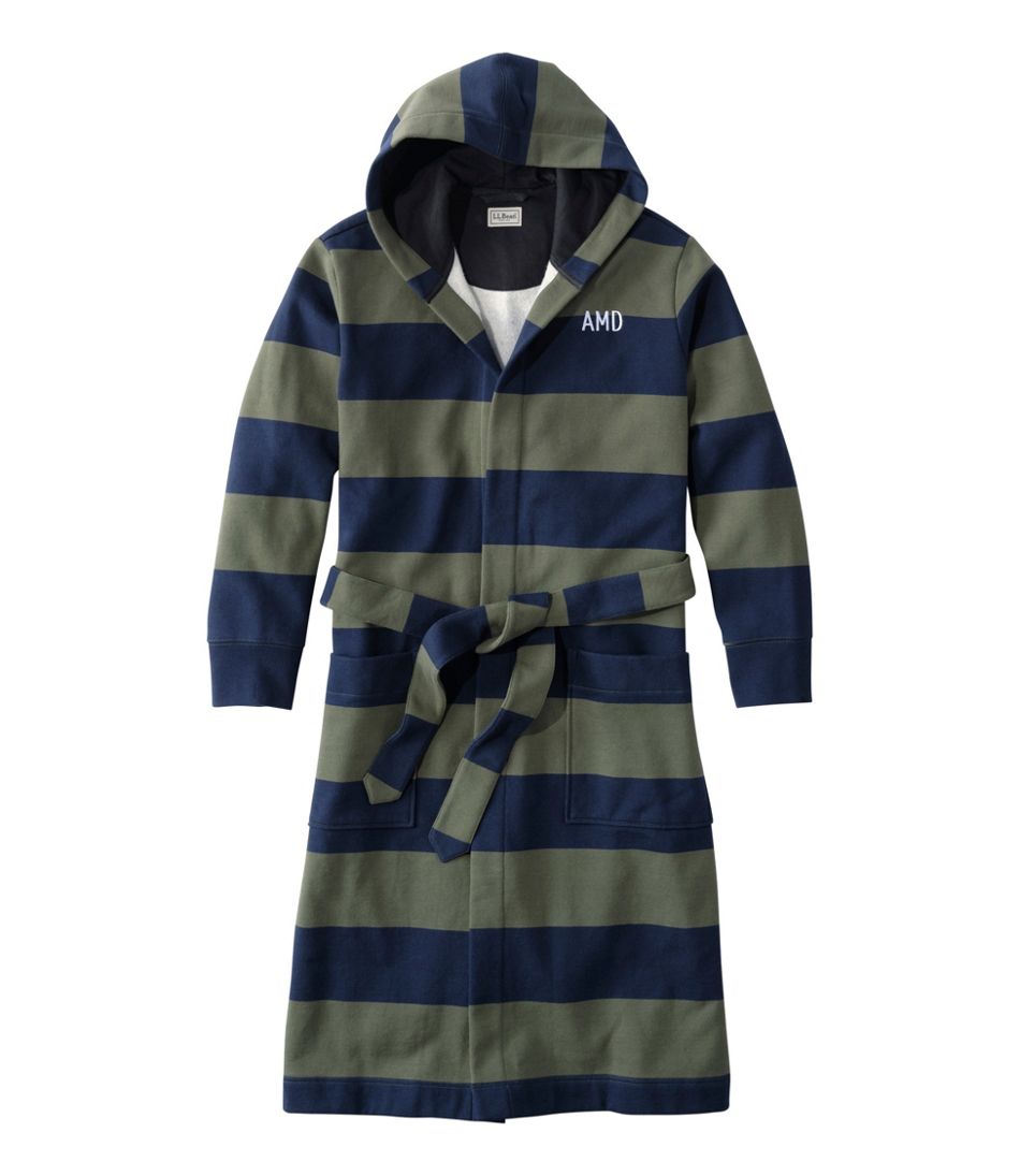 L.L.BeanMen's Mariner Sweatshirt Robe, Stripe