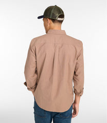 L.L.BeanMen's Sunwashed Oxford Shirt, Slightly Fitted Untucked Fit, Stripe