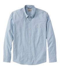 L.L.BeanMen's Comfort Stretch Performance® Chambray Shirt, Long-Sleeve, Slightly Fitted Untucked Fit