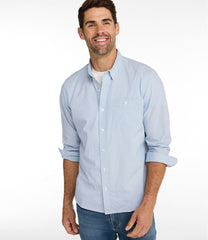 L.L.BeanMen's Comfort Stretch Performance® Chambray Shirt, Long-Sleeve, Slightly Fitted Untucked Fit