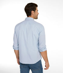 L.L.BeanMen's Comfort Stretch Performance® Chambray Shirt, Long-Sleeve, Slightly Fitted Untucked Fit