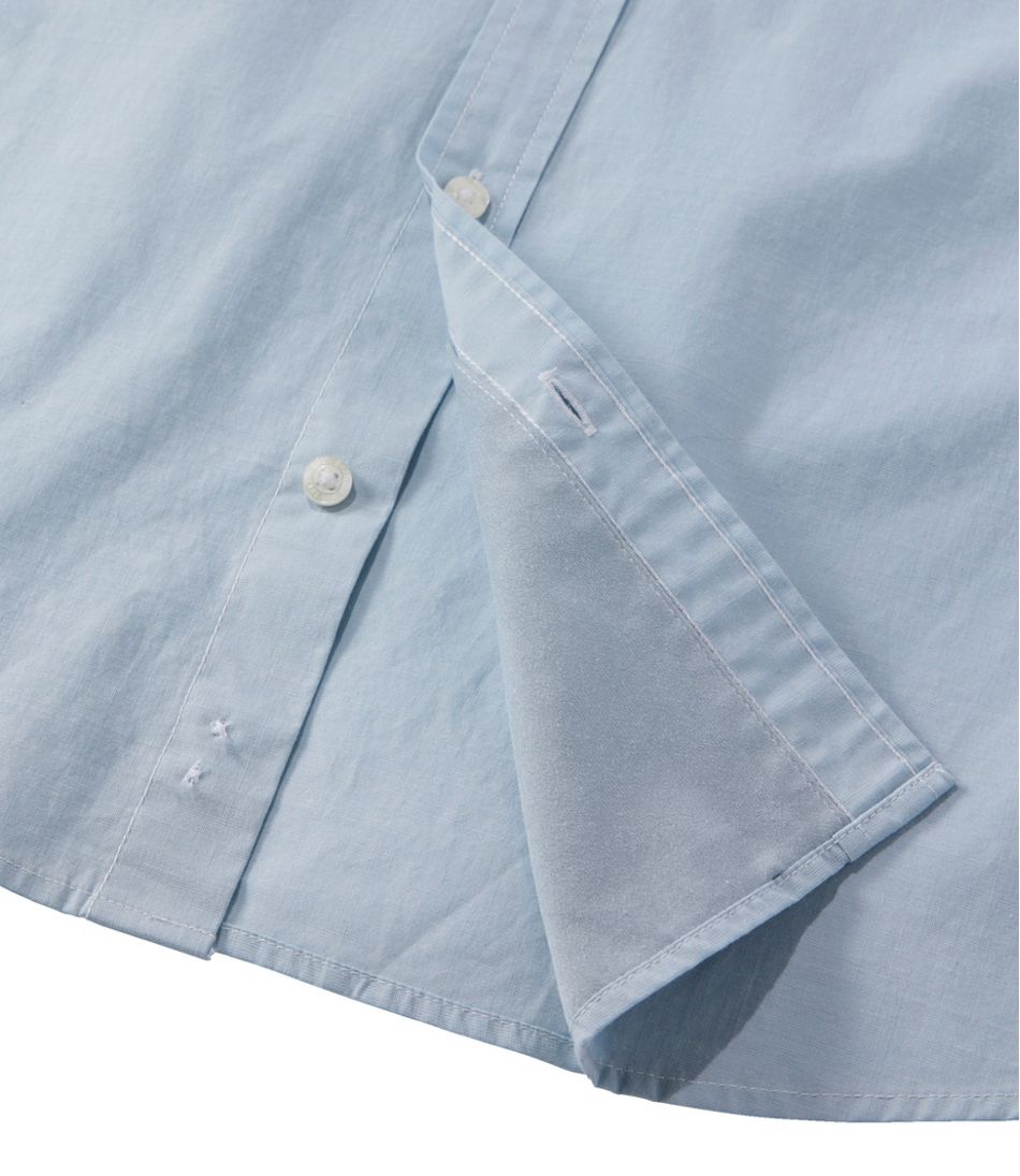 L.L.BeanMen's Comfort Stretch Performance® Chambray Shirt, Long-Sleeve, Slightly Fitted Untucked Fit