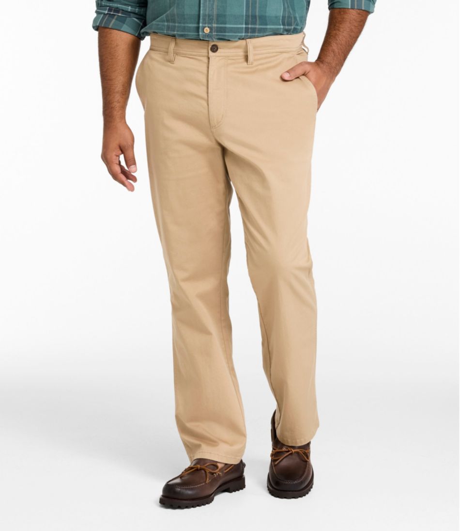 L.L.BeanMen's Sunwashed Khaki Pants, Standard Fit, Straight Leg