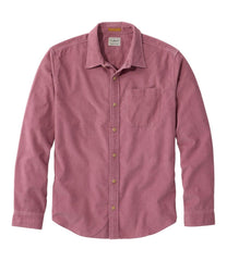 L.L.BeanMen's Sunwashed Corduroy Shirt, Slightly Fitted Untucked Fit