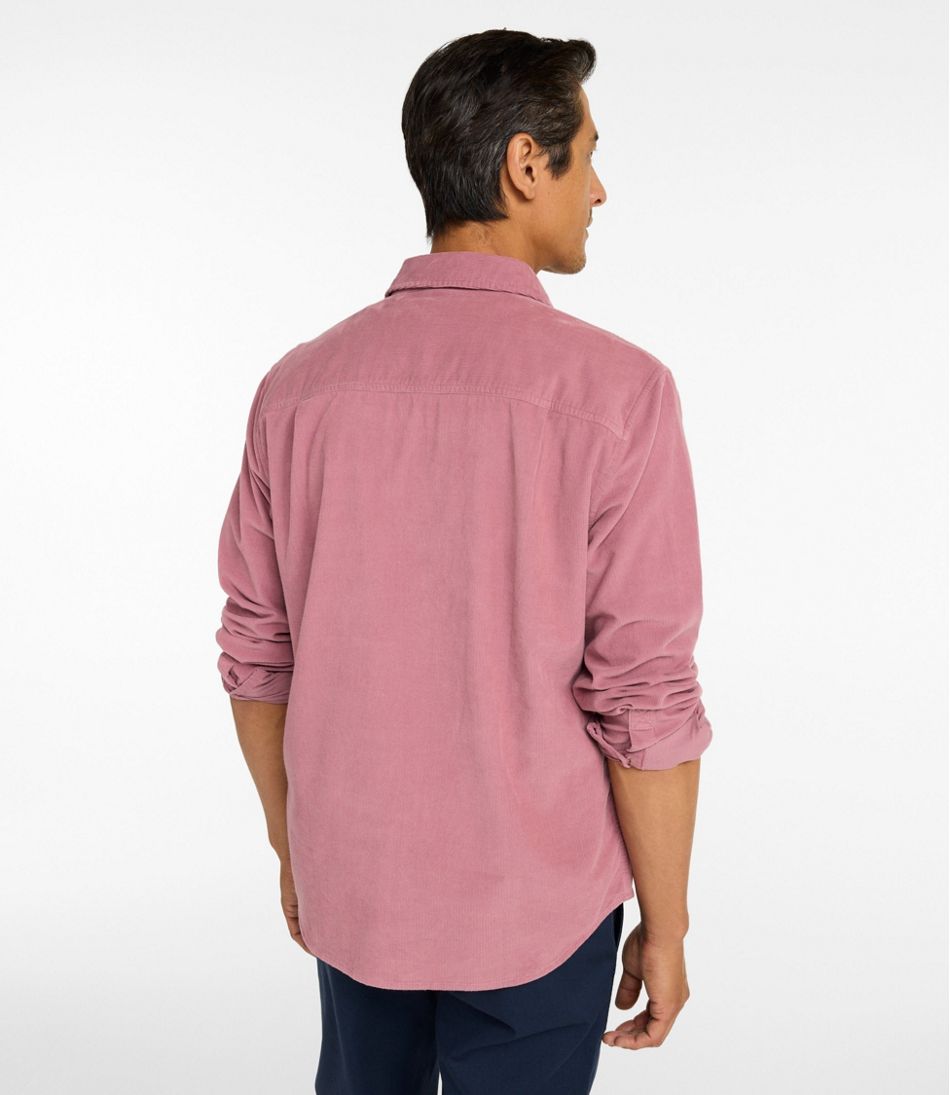 L.L.BeanMen's Sunwashed Corduroy Shirt, Slightly Fitted Untucked Fit