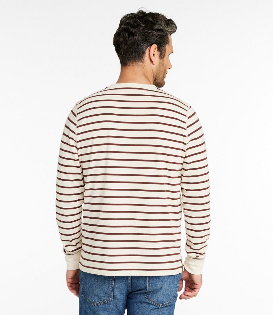 L.L.BeanMen's Signature Northwoods Henley, Long-Sleeve, Stripe