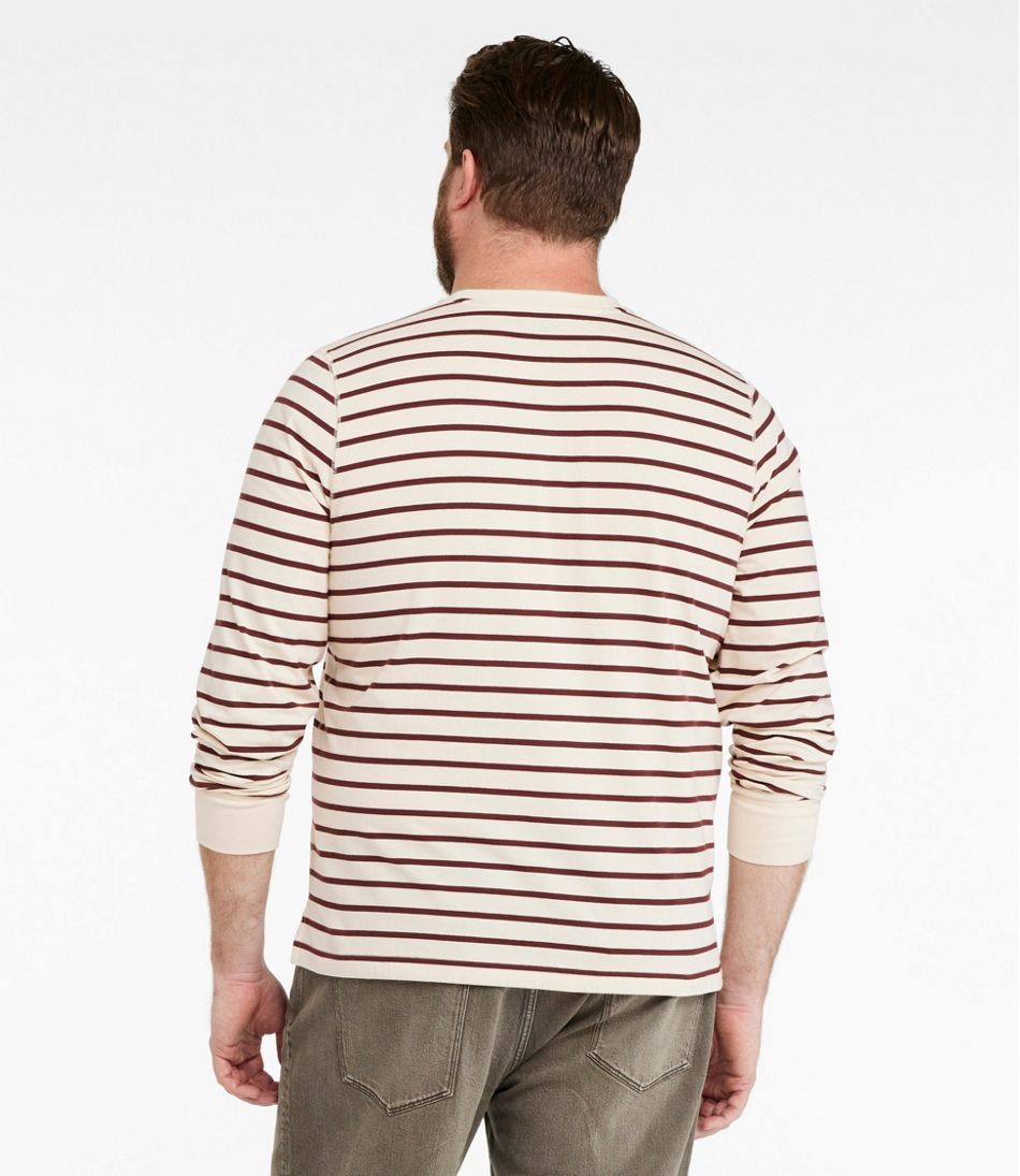 L.L.BeanMen's Signature Northwoods Henley, Long-Sleeve, Stripe