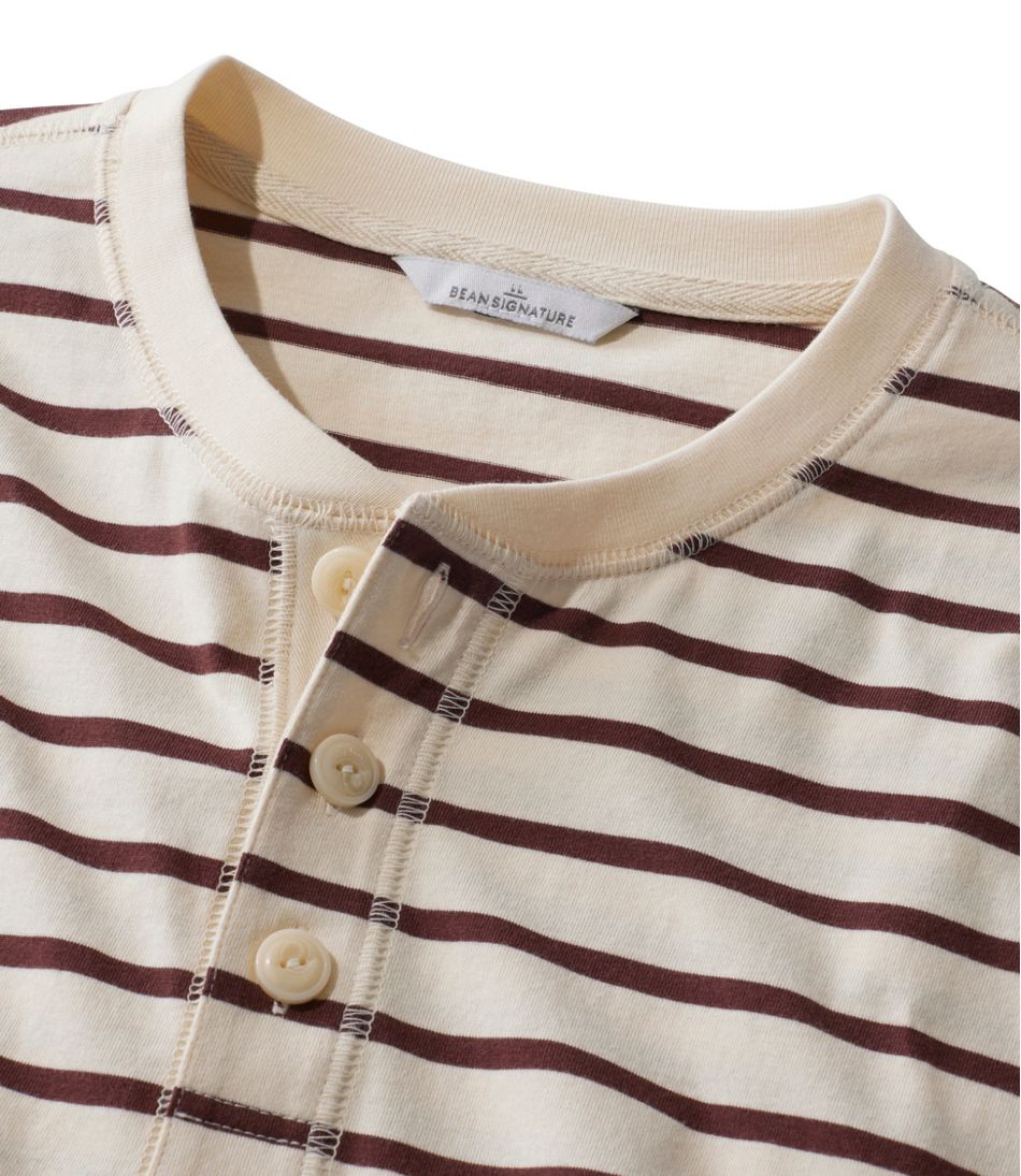 L.L.BeanMen's Signature Northwoods Henley, Long-Sleeve, Stripe