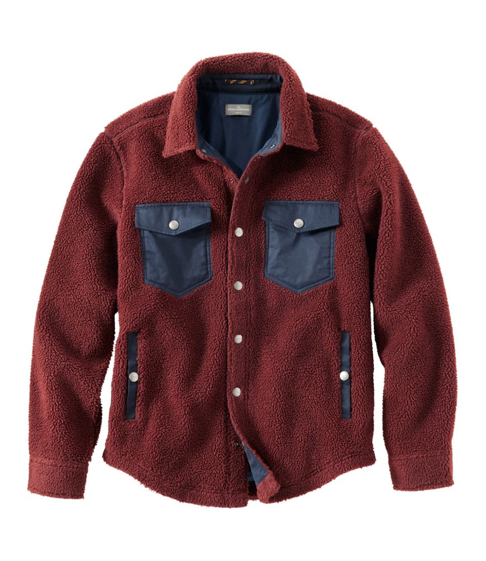 L.L.BeanMen's Signature Mixed Media Fleece Shirt Jacket