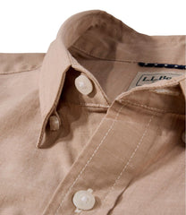 L.L.BeanMen's Comfort Stretch Performance® Chambray Shirt, Short-Sleeve, Slightly Fitted Untucked Fit