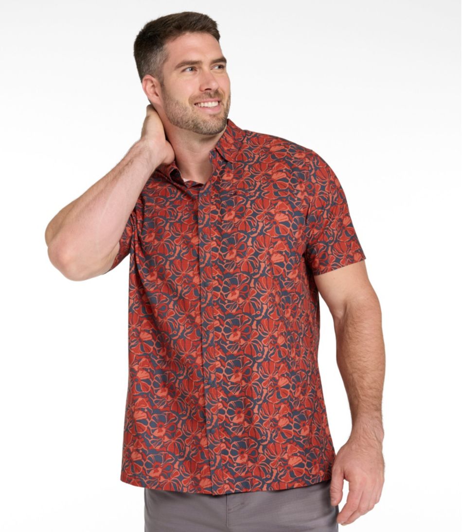 L.L.BeanMen's Ultralight Venture Shirt, Short-Sleeve Print