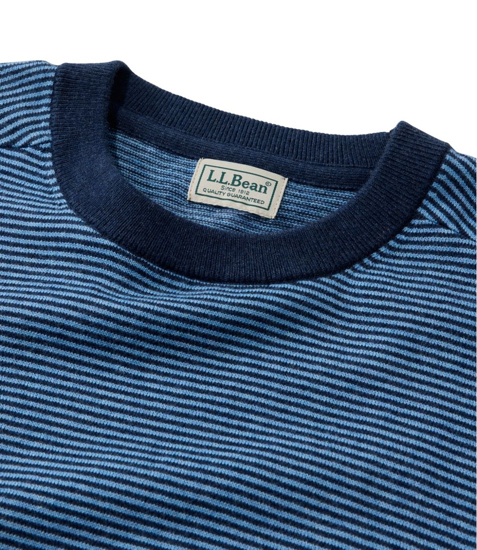 L.L.BeanMen's All Seasons Cotton Blend Sweater, Crewneck, Stripe