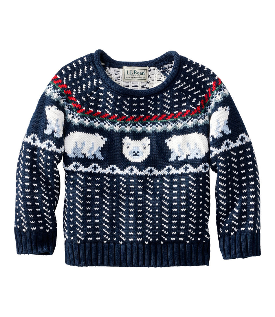 Classic Navy Polar Fairisle,6-12 Months