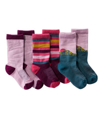 L.L.BeanKids' Camden Trail Socks, 3-Pack