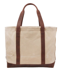 L.L.BeanLeather-Trim Waxed Canvas Tote