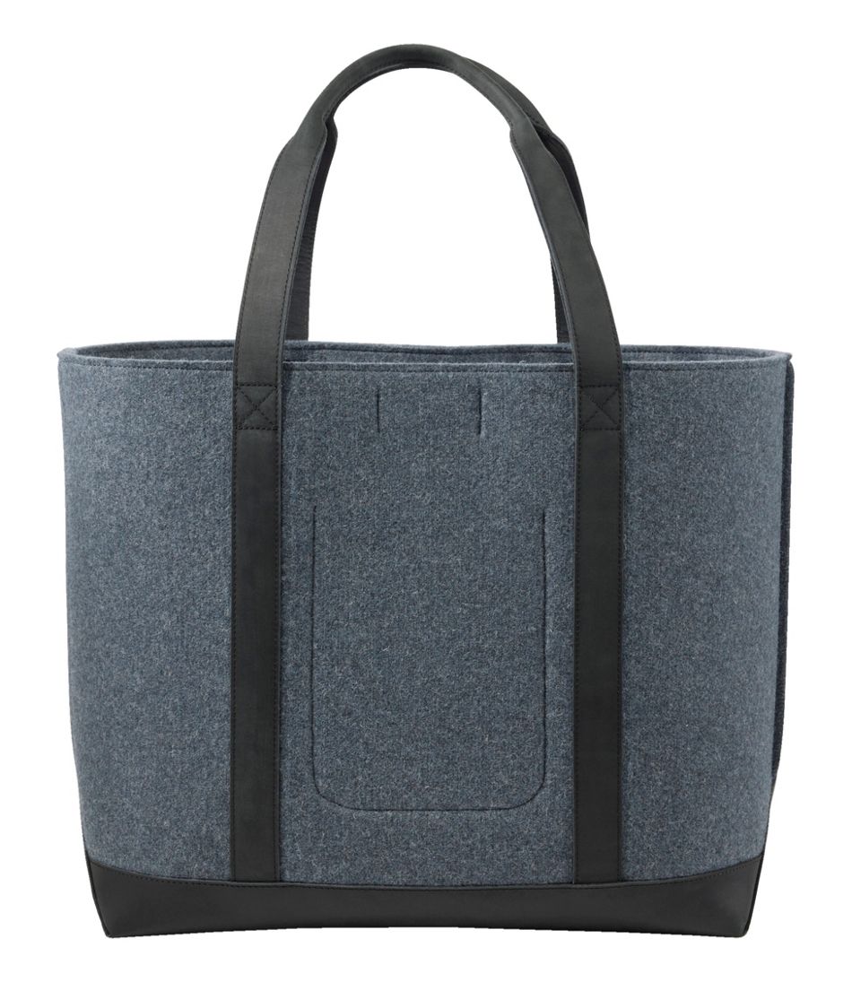 L.L.BeanLeather-Trim Wool Tote