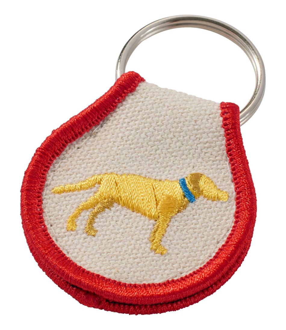L.L.BeanEmbroidered Patch Charm, Yellow Lab