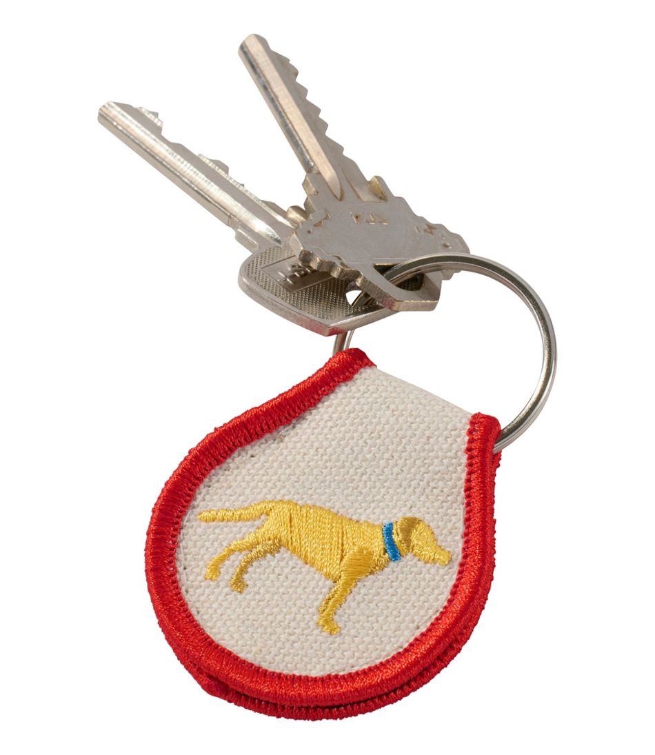 L.L.BeanEmbroidered Patch Charm, Yellow Lab