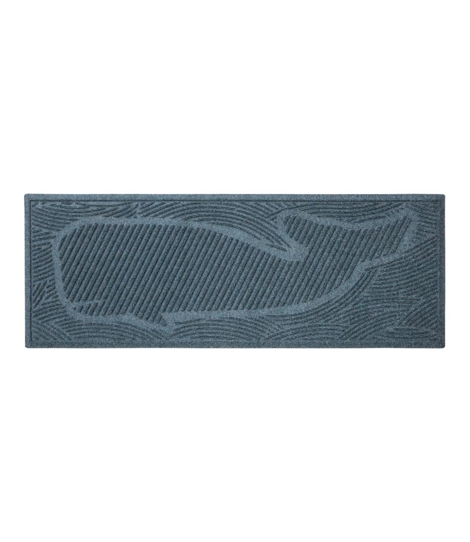 L.L.BeanEveryspace Recycled Waterhog Wide Doormat, Swimming Whale