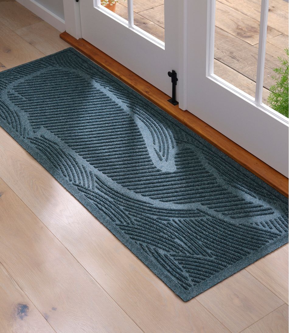 L.L.BeanEveryspace Recycled Waterhog Wide Doormat, Swimming Whale