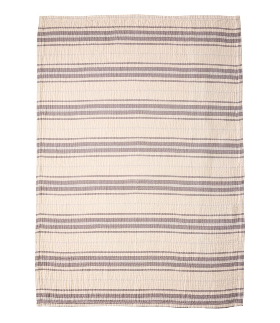 L.L.BeanLightweight Cotton Gauze Throw, Stripe