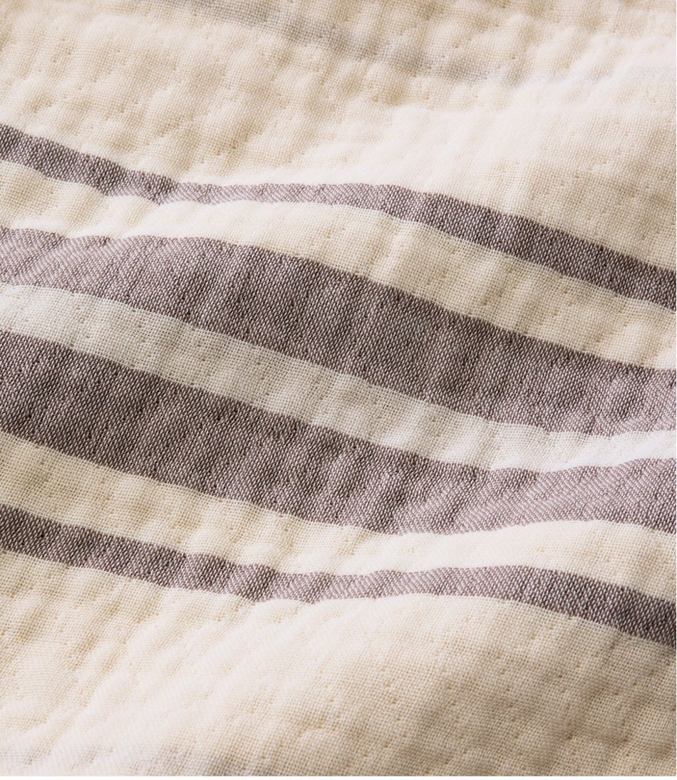 L.L.BeanLightweight Cotton Gauze Throw, Stripe