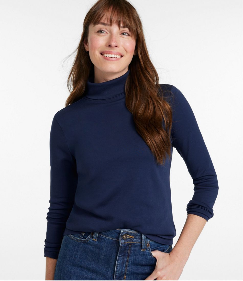 L.L.BeanWomen's Pima Cotton Turtleneck, Long-Sleeve