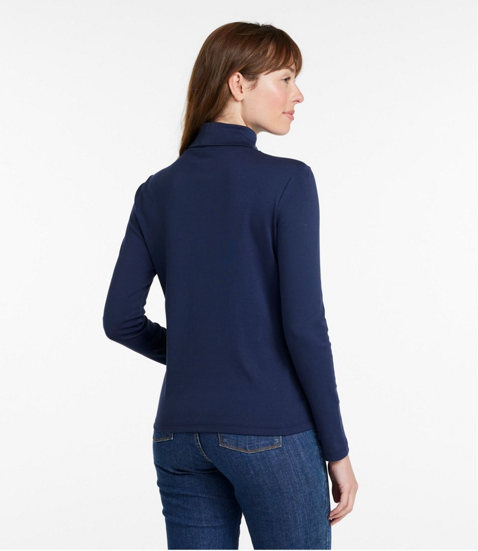 L.L.BeanWomen's Pima Cotton Turtleneck, Long-Sleeve