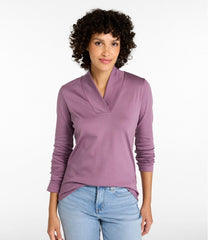 L.L.BeanWomen's Pima Cotton Tee, Shawl Long-Sleeve