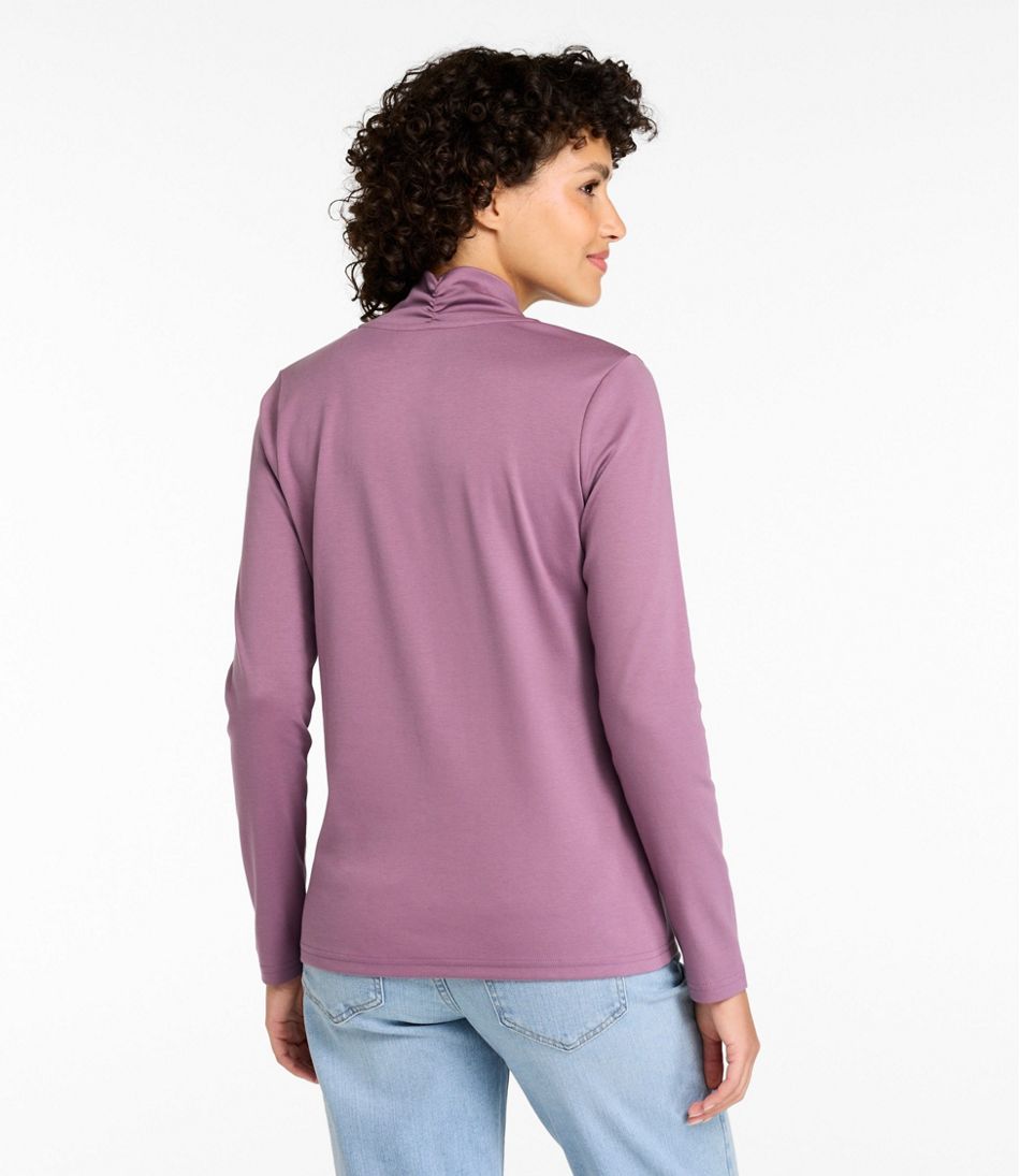 L.L.BeanWomen's Pima Cotton Tee, Shawl Long-Sleeve