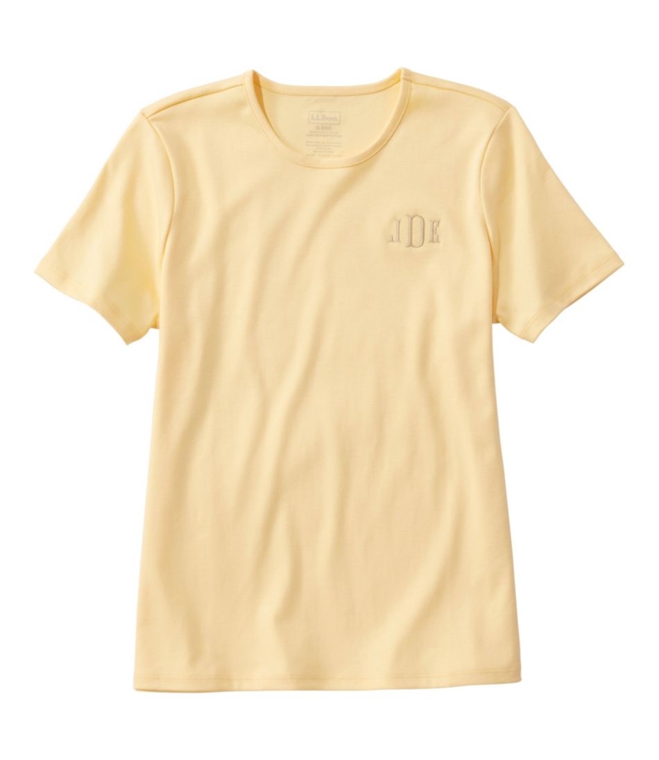 L.L.BeanWomen's Pima Cotton Tee, Short-Sleeve Crewneck