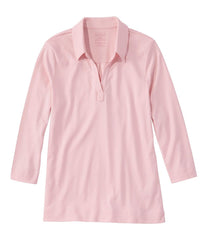 L.L.BeanWomen's Pima Cotton Tee, Three-Quarter-Sleeve Polo
