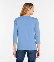 L.L.BeanWomen's V-Neck, Three-Quarter-Sleeve
