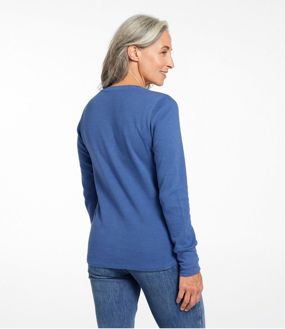 L.L.BeanWomen's Waffle-Knit Henley