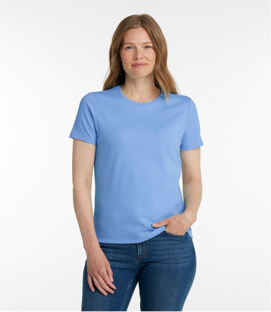 L.L.BeanWomen's Tee, Short-Sleeve Crewneck