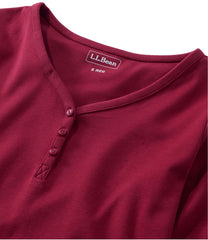 L.L.BeanWomen's V-Neck Henley, Long-Sleeve