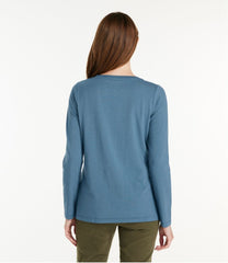 L.L.BeanWomen's Soft Stretch Supima-Blend Tee, Scoopneck Long-Sleeve