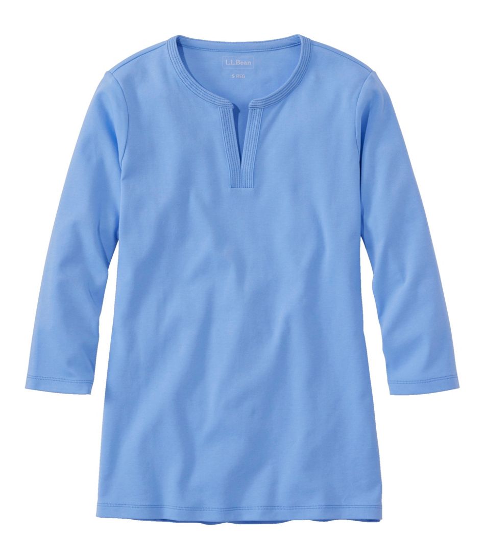L.L.BeanWomen's Tee, Three-Quarter-Sleeve Splitneck Tunic
