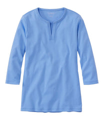 L.L.BeanWomen's Tee, Three-Quarter-Sleeve Splitneck Tunic