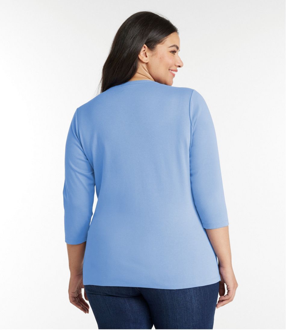 L.L.BeanWomen's Tee, Three-Quarter-Sleeve Splitneck Tunic