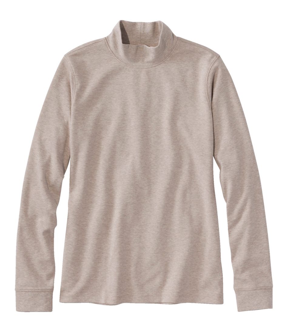 L.L.BeanWomen's Interlock Mock-Turtleneck, Long-Sleeve